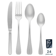 24 Piece Tablekraft Bogart Stainless Steel Cutlery Set